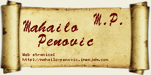 Mahailo Penović vizit kartica